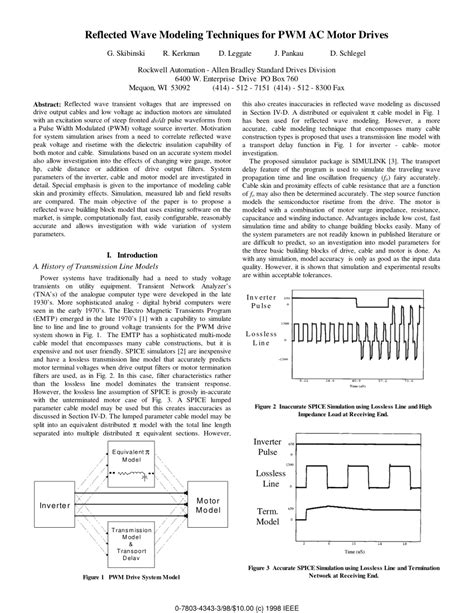 electric motor wave in box|reflected waves ac motor.